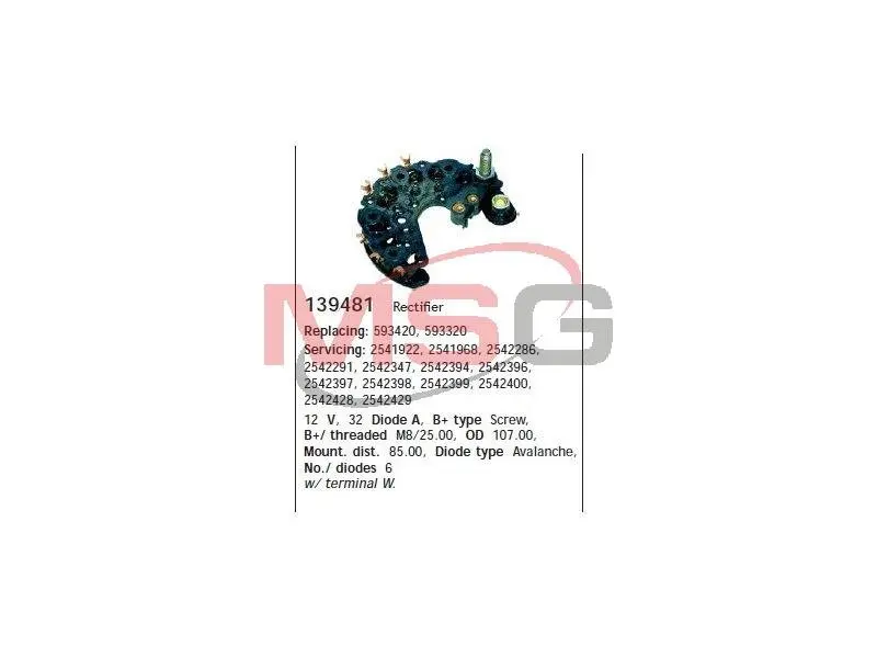 Діодний міст CARGO HS cargo 139481