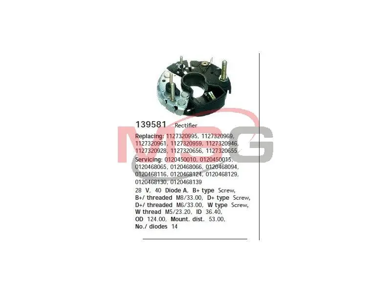 Діодний міст CARGO HS cargo 139581