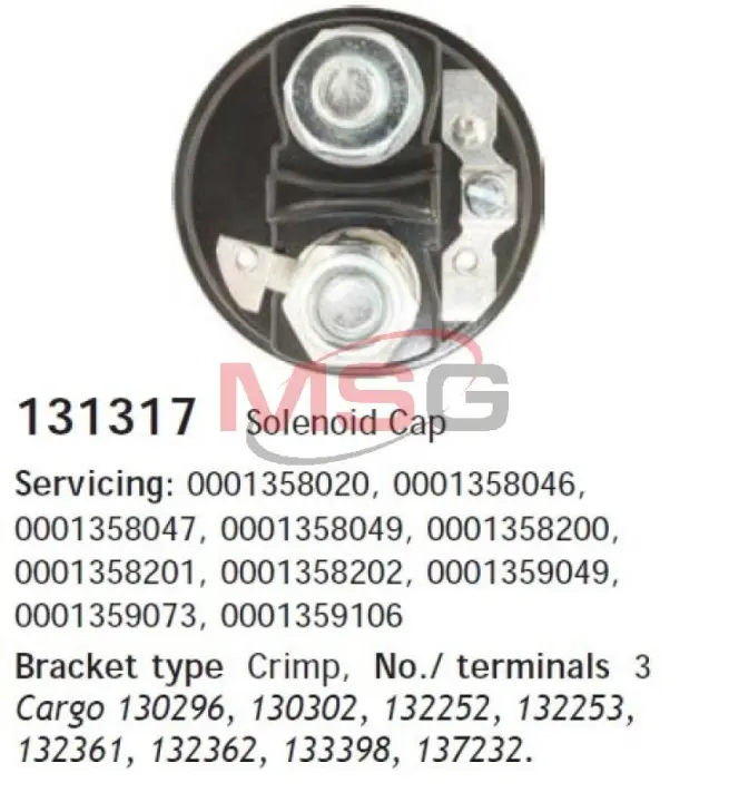 Крышка втягивающего BOSCH HS Cargo 131317 (фото 1)