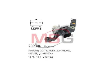 Реле-регулятор Ford FORD Transit \'\'00>> HS Cargo ""239306"
