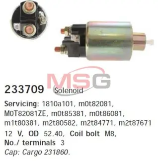Реле втягуюче стартера HS Cargo 233709