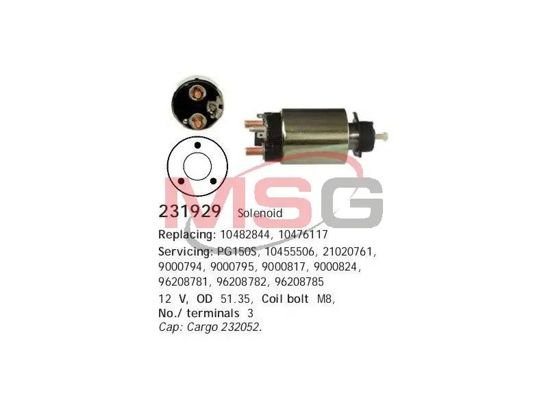 Соленоїд CARGO HS cargo 231929