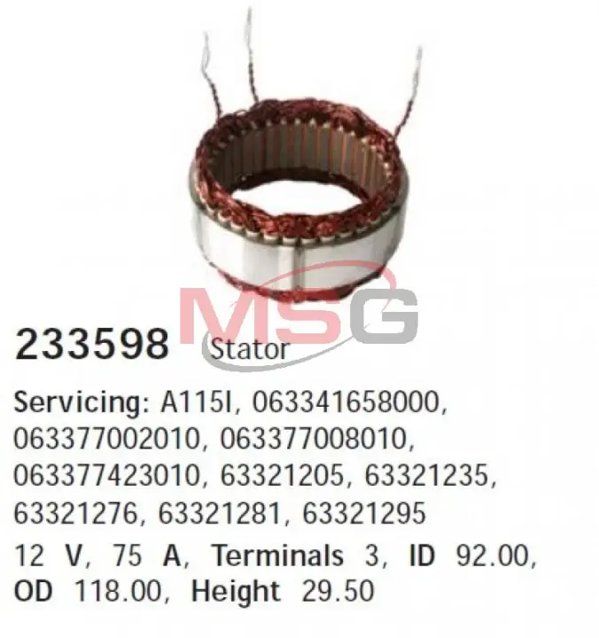 Статор CARGO HS cargo 233598