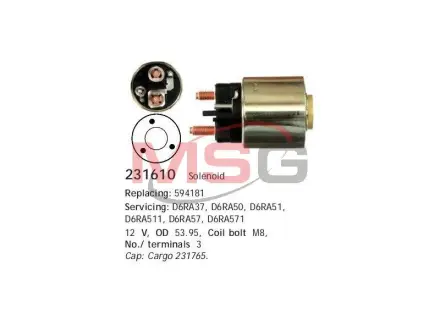 Втягивающее реле стартера HS Cargo 231610