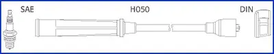 MAZDA Комплект високовольтних проводІв 323 1.4 98- HUCO 134250 (фото 1)