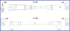 VW К-кт високовольтних проводІв Golf,Passat,Caddy,Seat HUCO 134705 (фото 1)