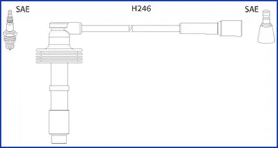 Комплект кабелів високовольтних HUCO 134560 (фото 1)