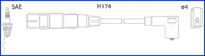 Комплект кабелів високовольтних HUCO 134787