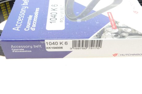 Ремінь (поліклиновий) hutchinson 1040K6