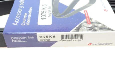 Ремінь (поліклиновий) hutchinson 1075K6