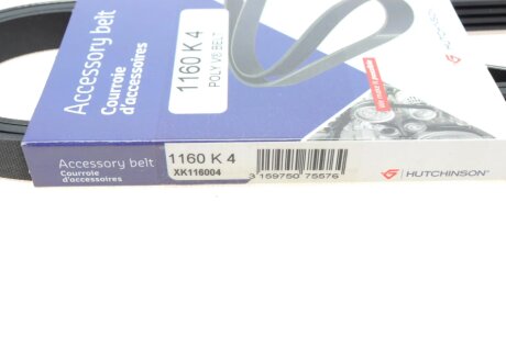 Ремінь (поліклиновий) hutchinson 1160K4