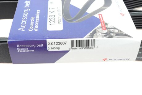 Ремінь (поліклиновий) hutchinson 1236K7