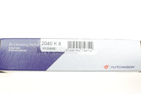 Привідний ремінь генератора hutchinson 2040K8