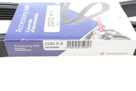Ремінь (поліклиновий) hutchinson 2200K6