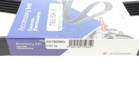 Ремінь (поліклиновий) hutchinson 780SK6