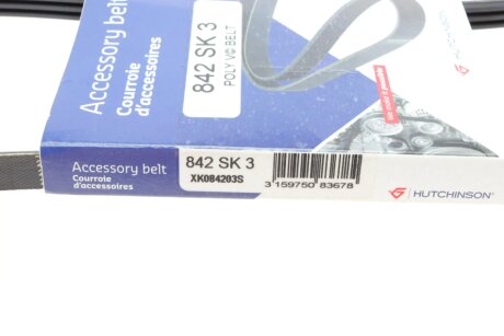 Ремінь (поліклиновий) hutchinson 842SK3