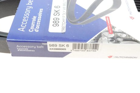 Ремiнь клиновий hutchinson 989SK6