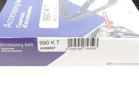 Ремінь (поліклиновий) hutchinson 990K7