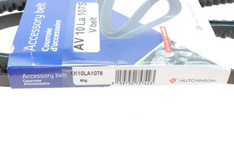 Приводной ремень генератора hutchinson AV10LA1075