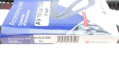 Приводной ремень генератора hutchinson AV10La1200