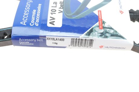 Привідний ремінь генератора hutchinson AV10LA1400