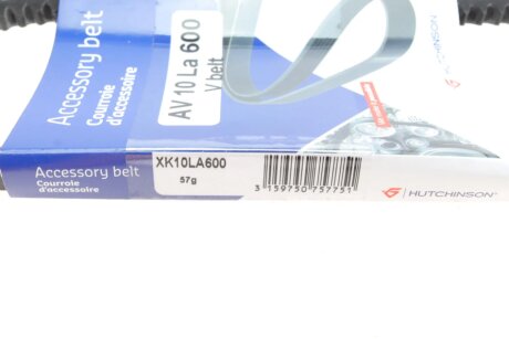 Приводной ремень генератора hutchinson AV10LA600