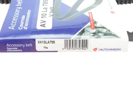 Привідний ремінь генератора hutchinson AV10LA785