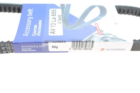 Приводной ремень генератора hutchinson AV13La655