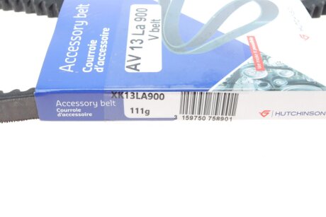 Приводной ремень генератора hutchinson AV13La900