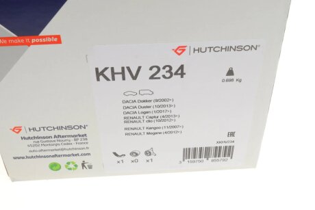 Комплект ремня hutchinson KHV234