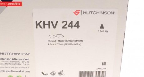 Комплект ремня hutchinson KHV 244