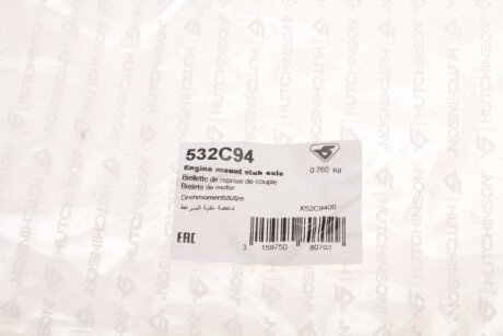 Кронштейн подушки двигуна hutchinson 532C94