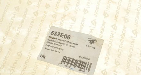 Подушка (опора) двигателя hutchinson 532E06