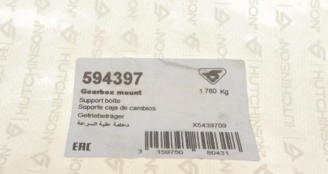 Подушка (опора) двигуна hutchinson 594397