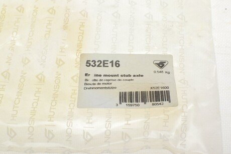 Подушка (опора) двигателя hutchinson 532E16