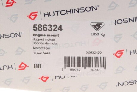 Подушка (опора) двигателя hutchinson 586324