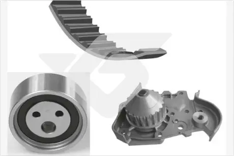 Помпа води + комплект ремня ГРМ hutchinson KH127WP29