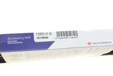 Приводной ремень генератора hutchinson 1585K6