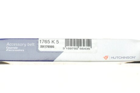 Привідний ремінь генератора hutchinson 1765K5