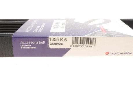 Привідний ремінь генератора hutchinson 1855K6