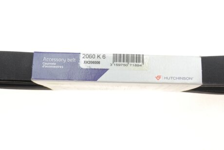 Привідний ремінь генератора hutchinson 2060K6