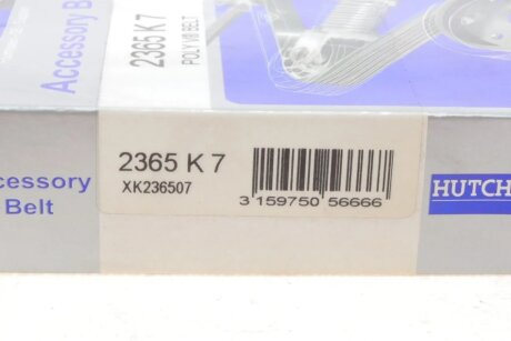 Привідний ремінь генератора hutchinson 2365K7