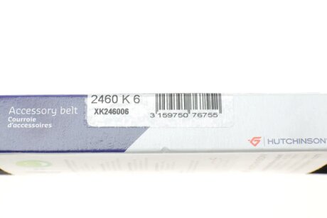 Привідний ремінь генератора hutchinson 2460K6