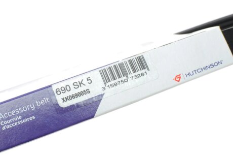 Приводной ремень генератора hutchinson 690SK5