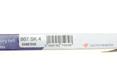 Привідний ремінь генератора hutchinson 867SK4