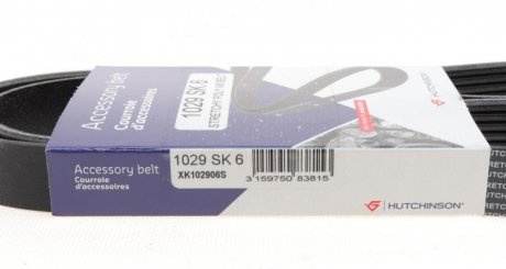 Приводной ремень генератора hutchinson 1029SK6