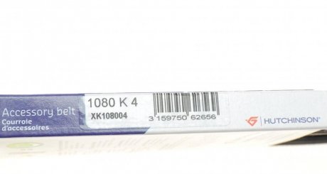 Приводной ремень генератора hutchinson 1080K4