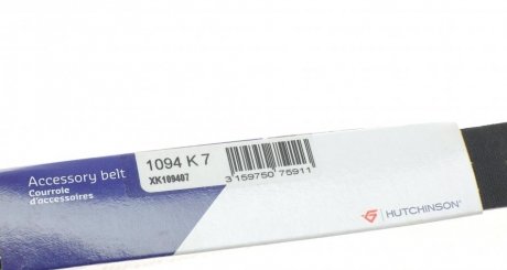Привідний ремінь генератора hutchinson 1094K7