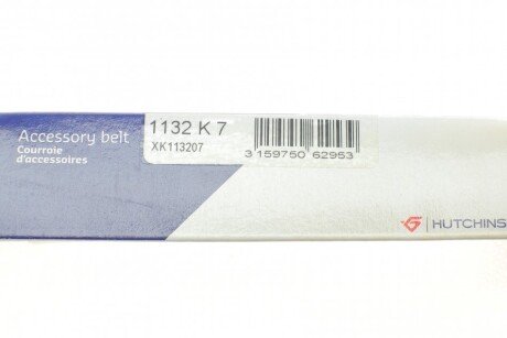 Привідний ремінь генератора hutchinson 1132K7