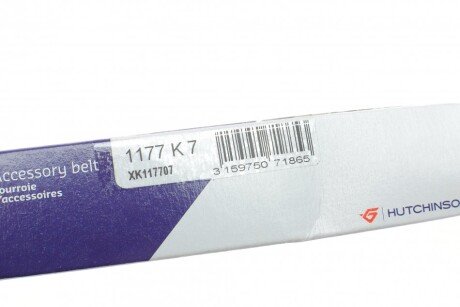 Приводной ремень генератора hutchinson 1177K7